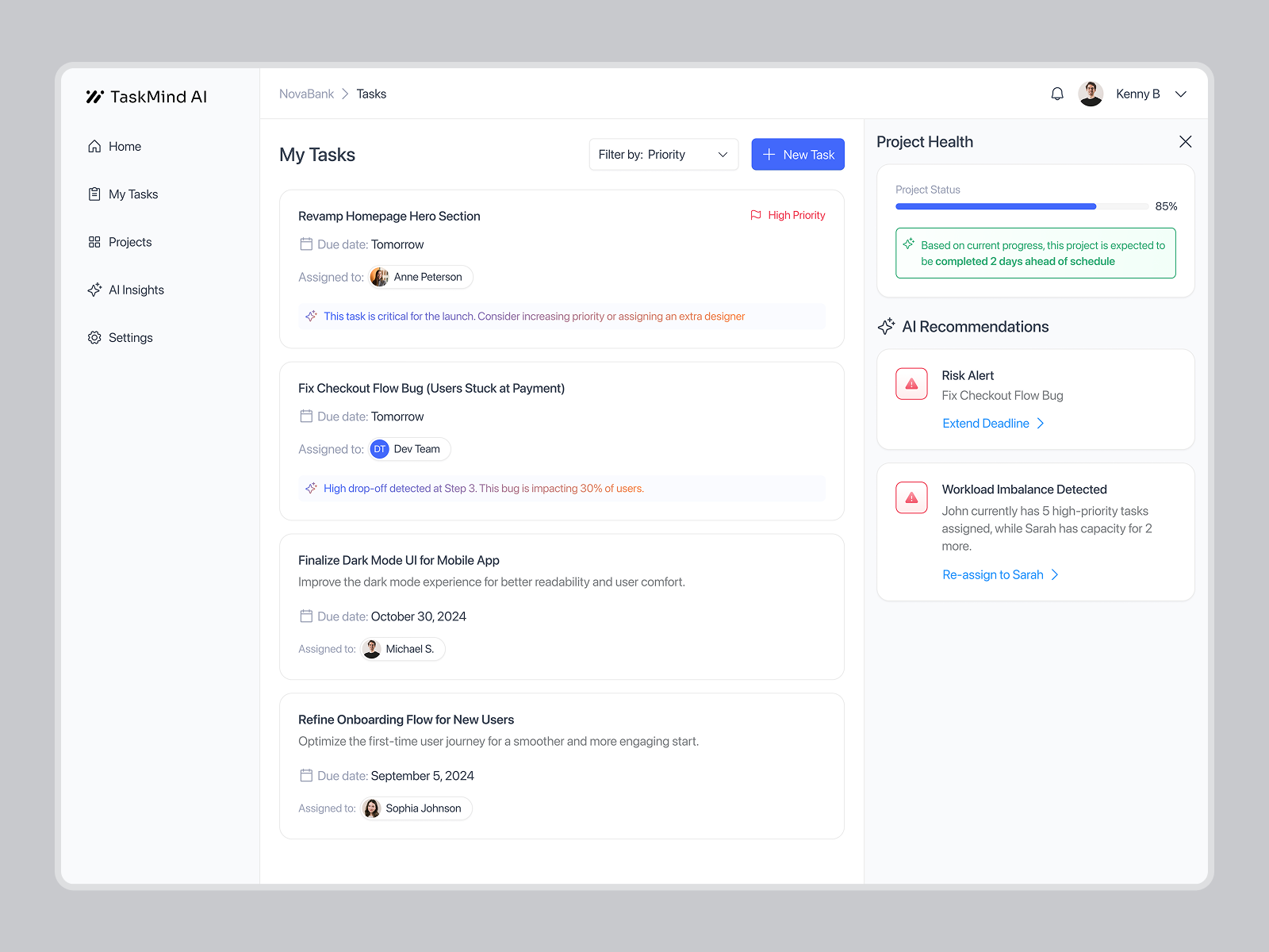 taskmind - Smart Task Management from One Simple Prompt