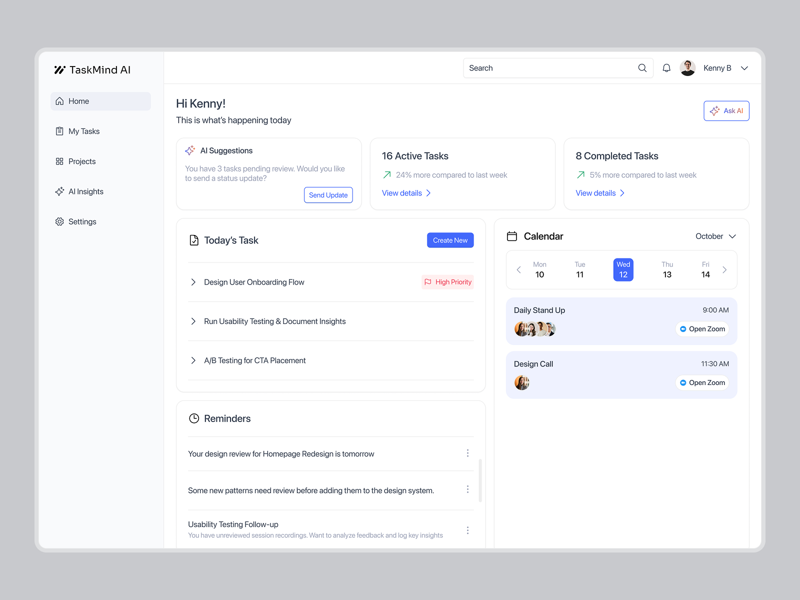 Chat-Based Task Management